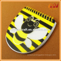 2016 new products promotional mini spiral notebook with yellow paper for school supply